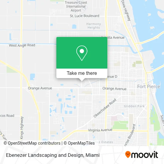 Ebenezer Landscaping and Design map