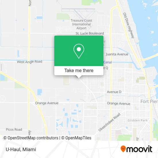 U-Haul map
