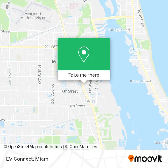 EV Connect map