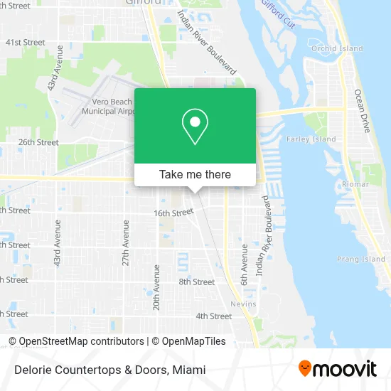 Delorie Countertops & Doors map