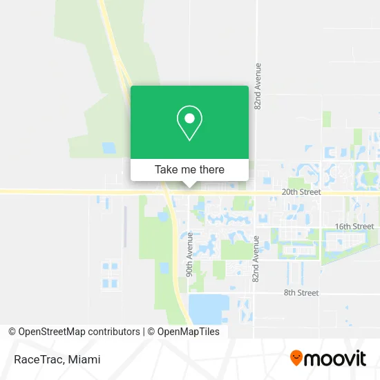 RaceTrac map