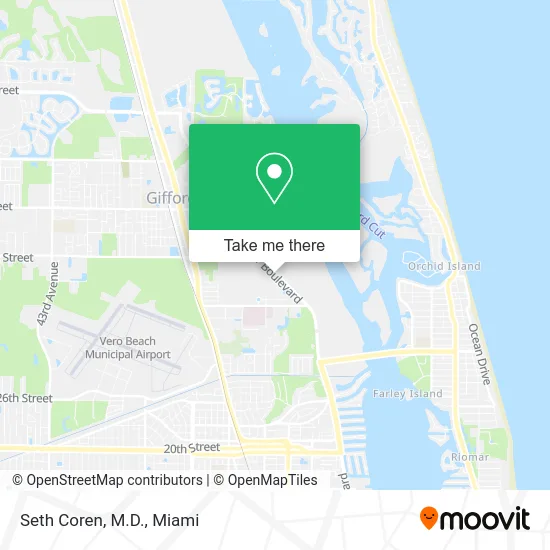 Seth Coren, M.D. map