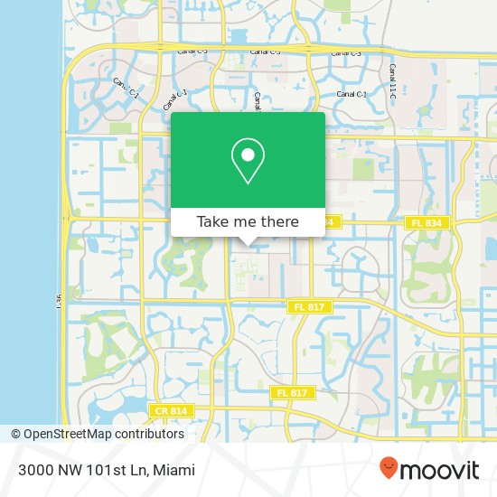 3000 NW 101st Ln map