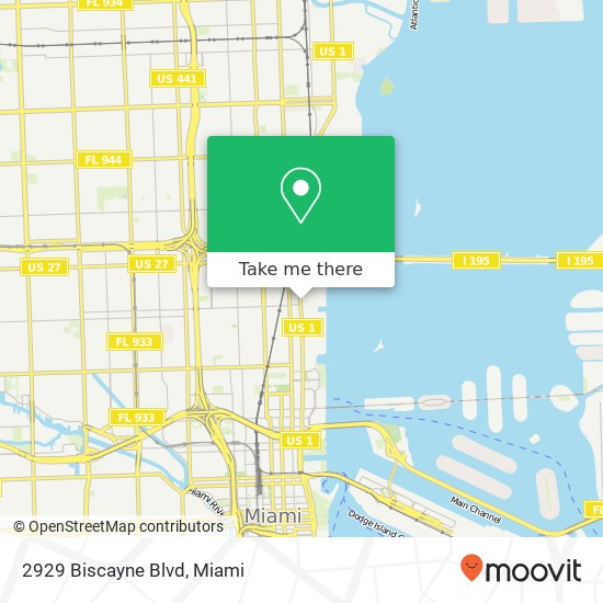 2929 Biscayne Blvd map