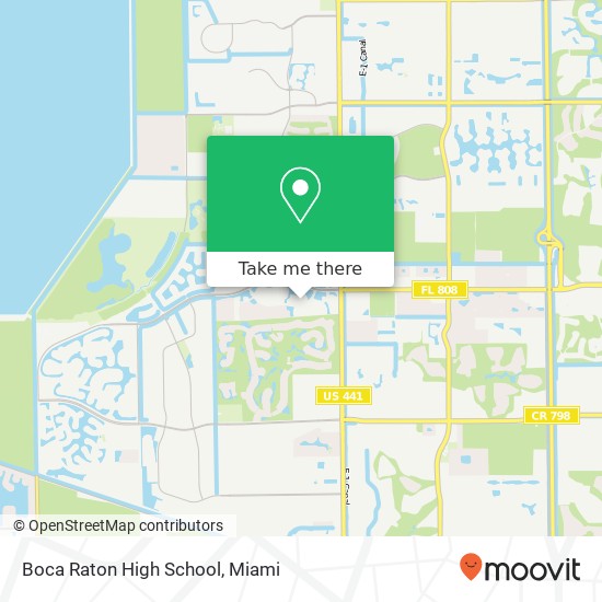 Boca Raton High School map