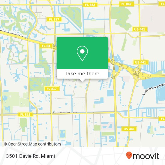 3501 Davie Rd map