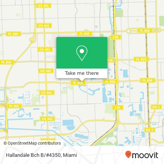 Hallandale Bch B/#4350 map