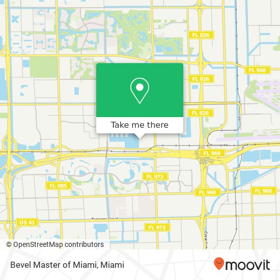 Bevel Master of Miami map