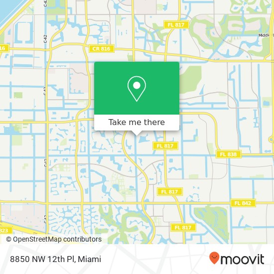 8850 NW 12th Pl map