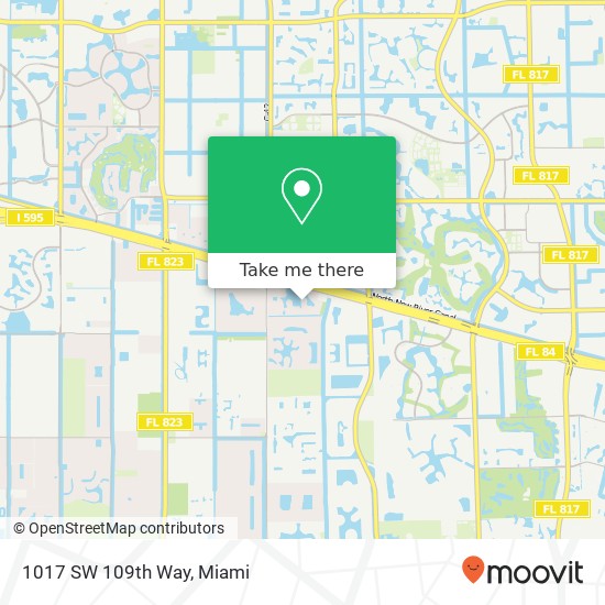 1017 SW 109th Way map