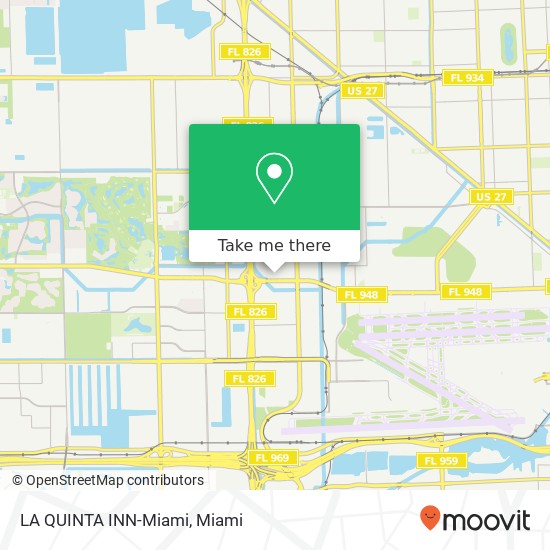 LA QUINTA INN-Miami map