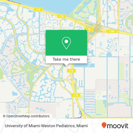 University of Miami-Weston Pediatrics map