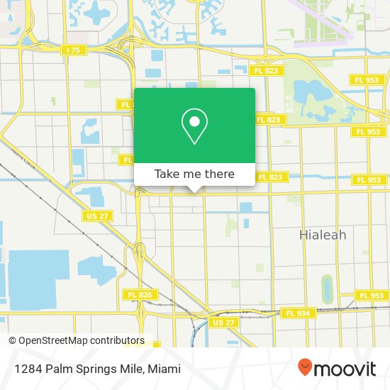 Mapa de 1284 Palm Springs Mile