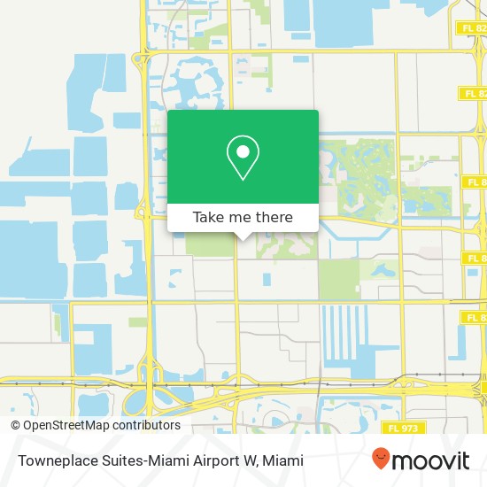 Towneplace Suites-Miami Airport W map