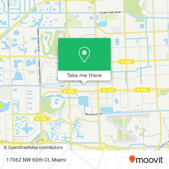 Mapa de 17062 NW 60th Ct