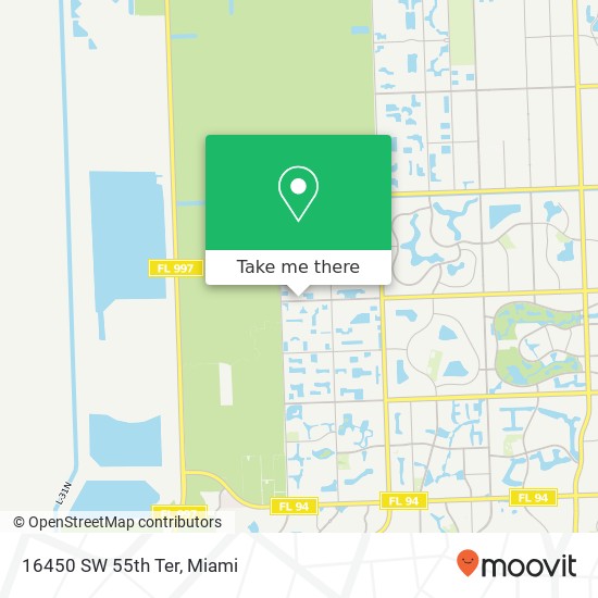 16450 SW 55th Ter map