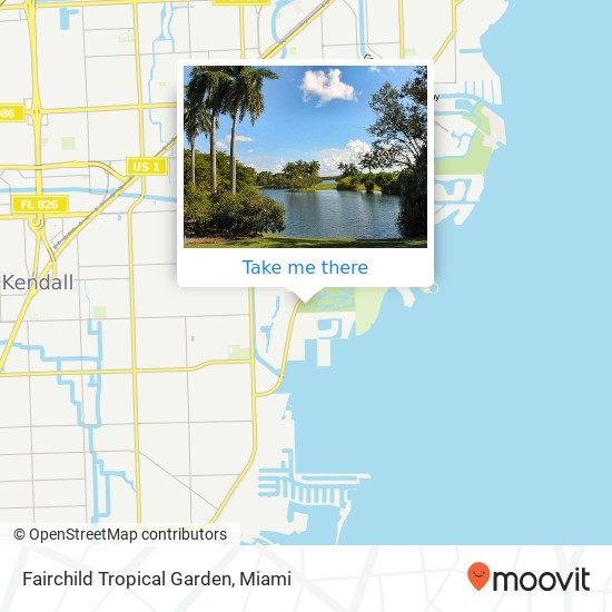 Fairchild Tropical Garden map