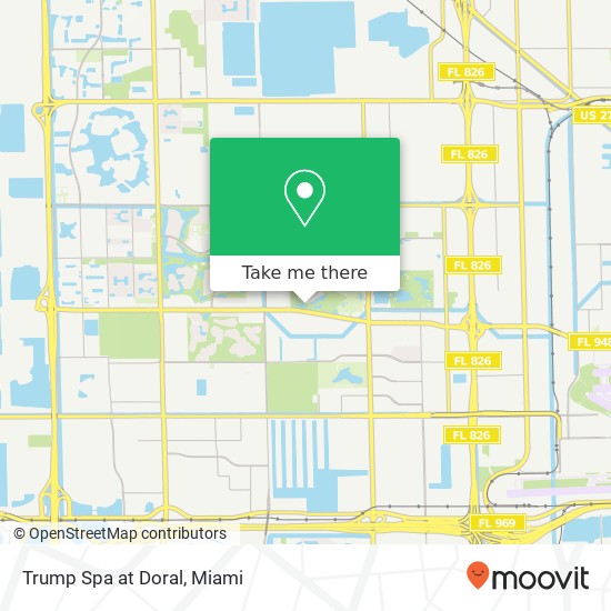 Trump Spa at Doral map