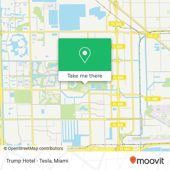 Mapa de Trump Hotel - Tesla