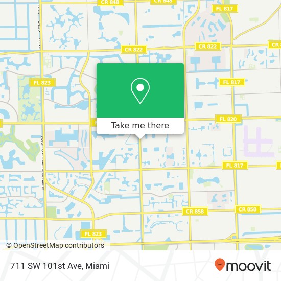 Mapa de 711 SW 101st Ave