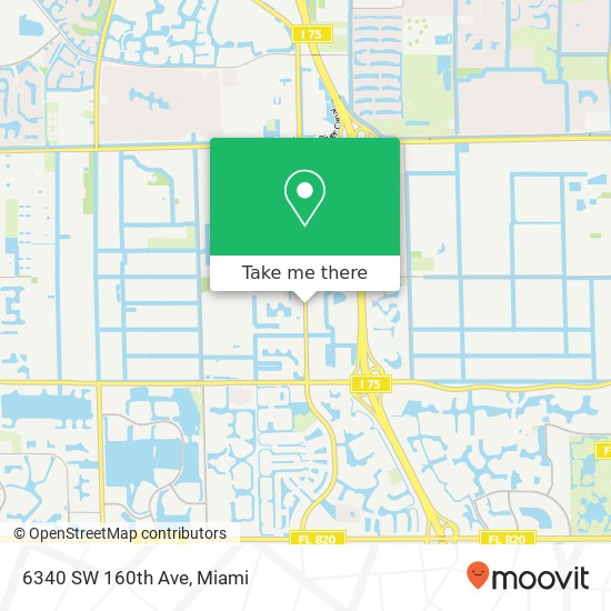 6340 SW 160th Ave map