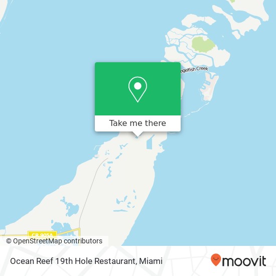 Mapa de Ocean Reef 19th Hole Restaurant