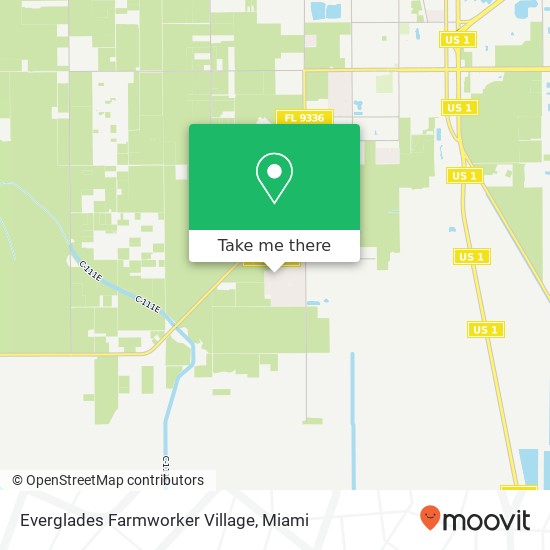 Everglades Farmworker Village map