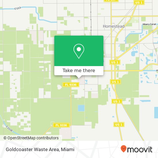 Goldcoaster Waste Area map