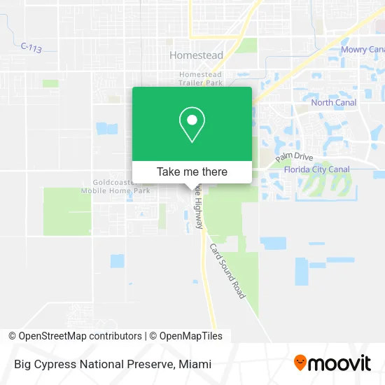 Big Cypress National Preserve map