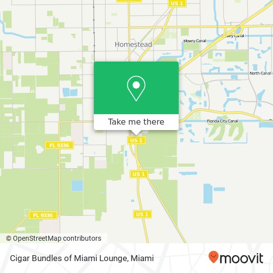 Cigar Bundles of Miami Lounge map