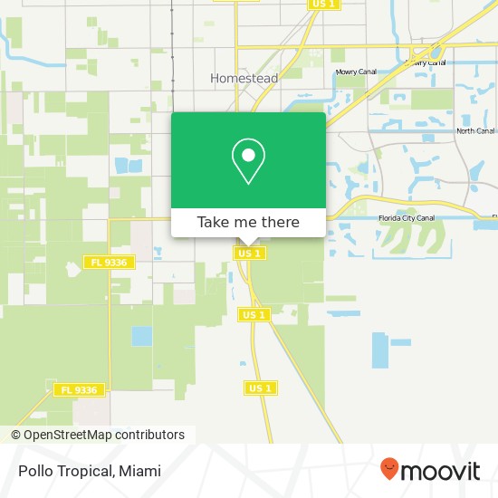 Pollo Tropical map