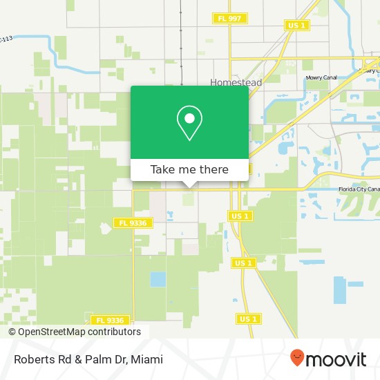 Mapa de Roberts Rd & Palm Dr