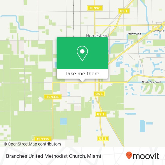 Mapa de Branches United Methodist Church