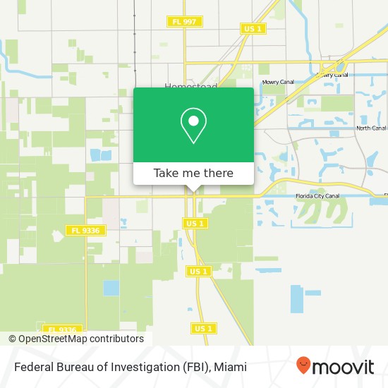 Mapa de Federal Bureau of Investigation (FBI)