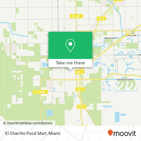 Mapa de El Charrito Food Mart
