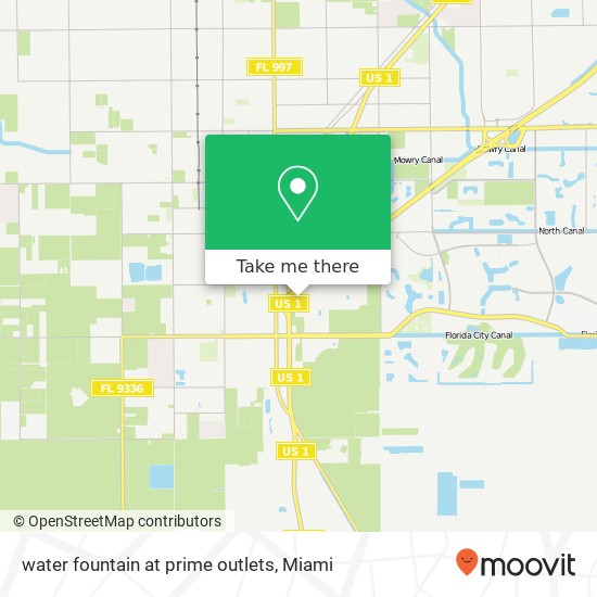 water fountain at prime outlets map