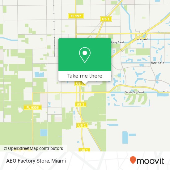 Mapa de AEO Factory Store