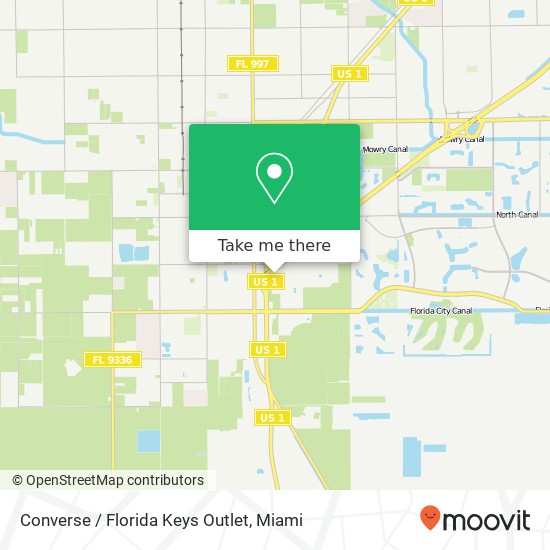 Converse / Florida Keys Outlet map