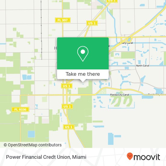 Power Financial Credt Union map