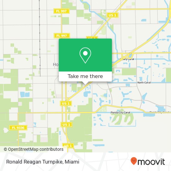 Mapa de Ronald Reagan Turnpike