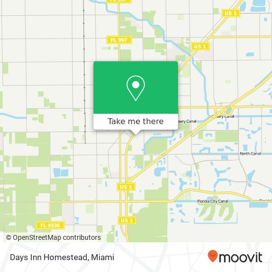 Days Inn Homestead map
