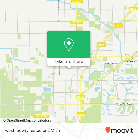 Mapa de west mowry restaurant