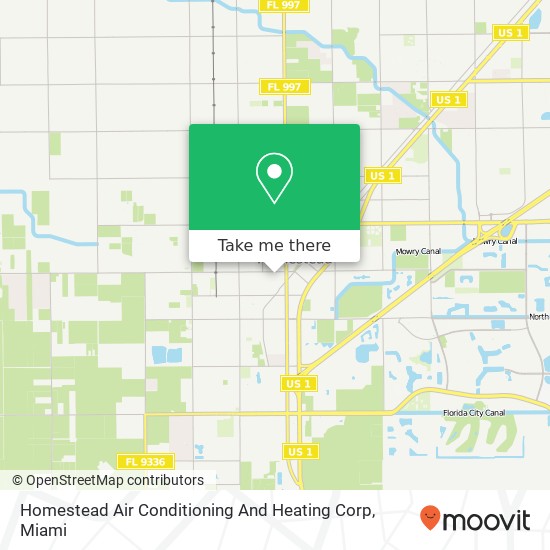 Homestead Air Conditioning And Heating Corp map