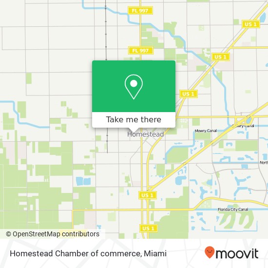 Mapa de Homestead Chamber of commerce