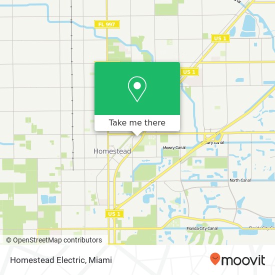 Homestead Electric map