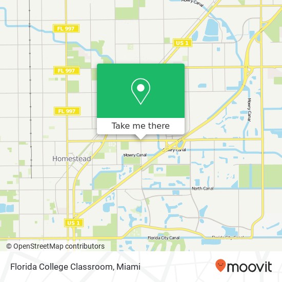 Mapa de Florida College Classroom