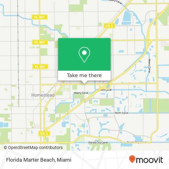 Mapa de Florida Marter Beach