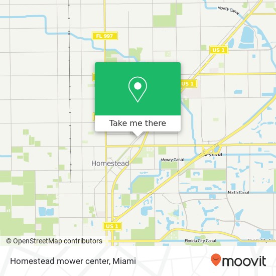 Homestead mower center map