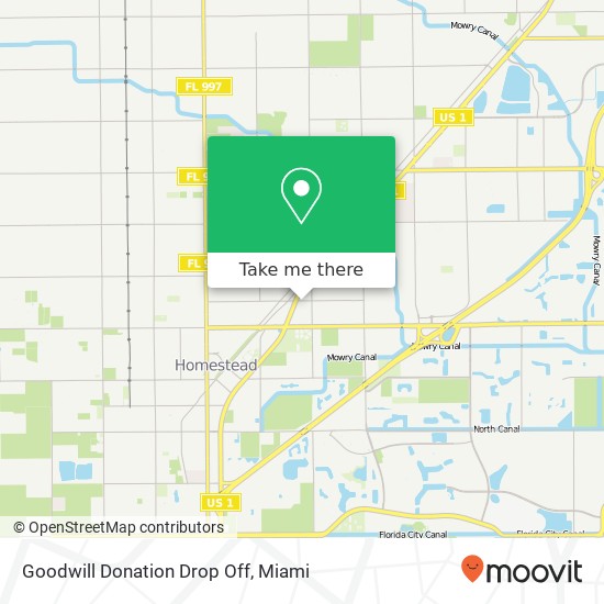 Goodwill Donation Drop Off map