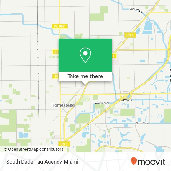 South Dade Tag Agency map